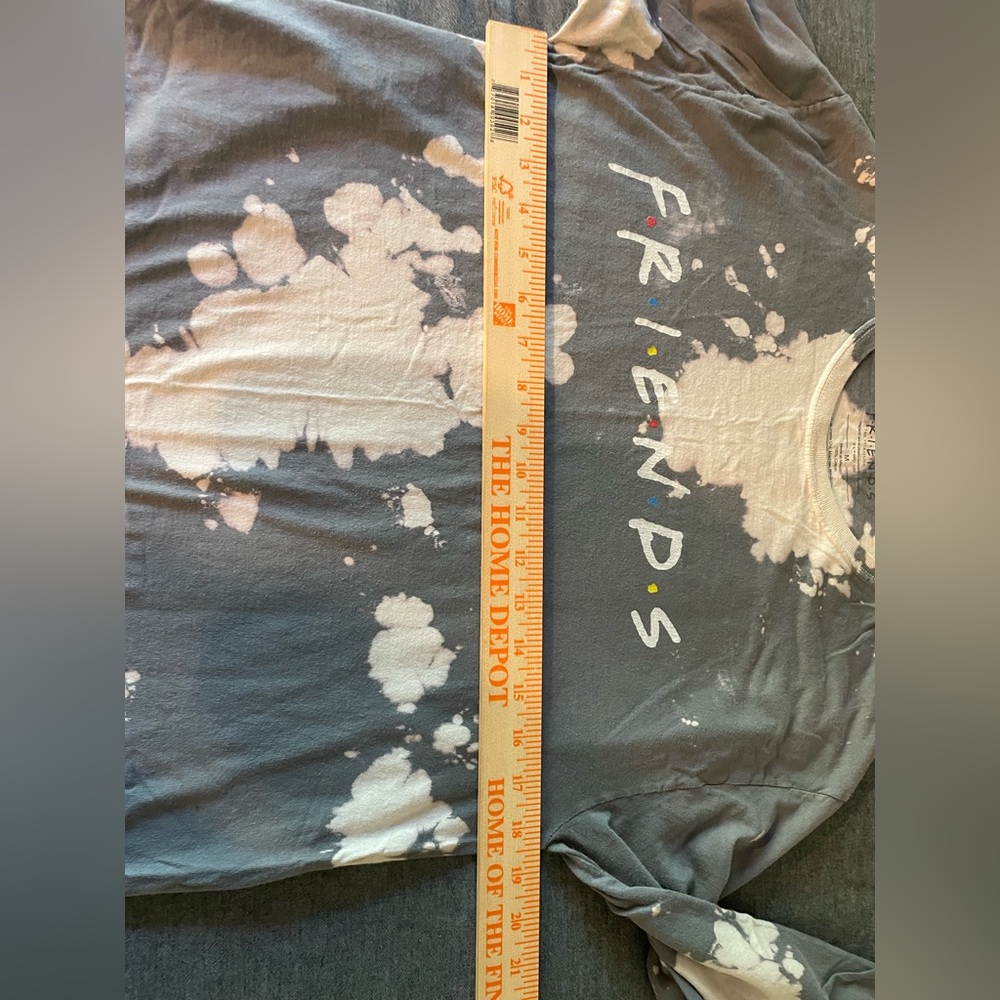 Friends Logo Bleach Tie-Dye Sweatshirt Size M - Picture 6 of 7